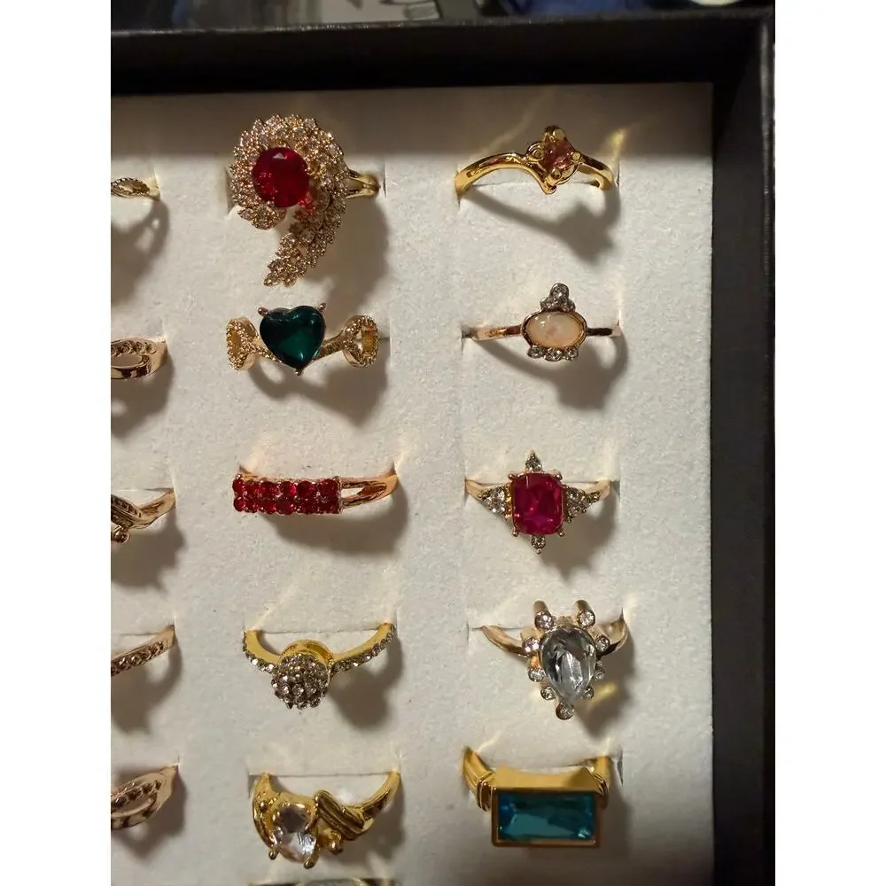 Bundle Gold Tone Costume Rings